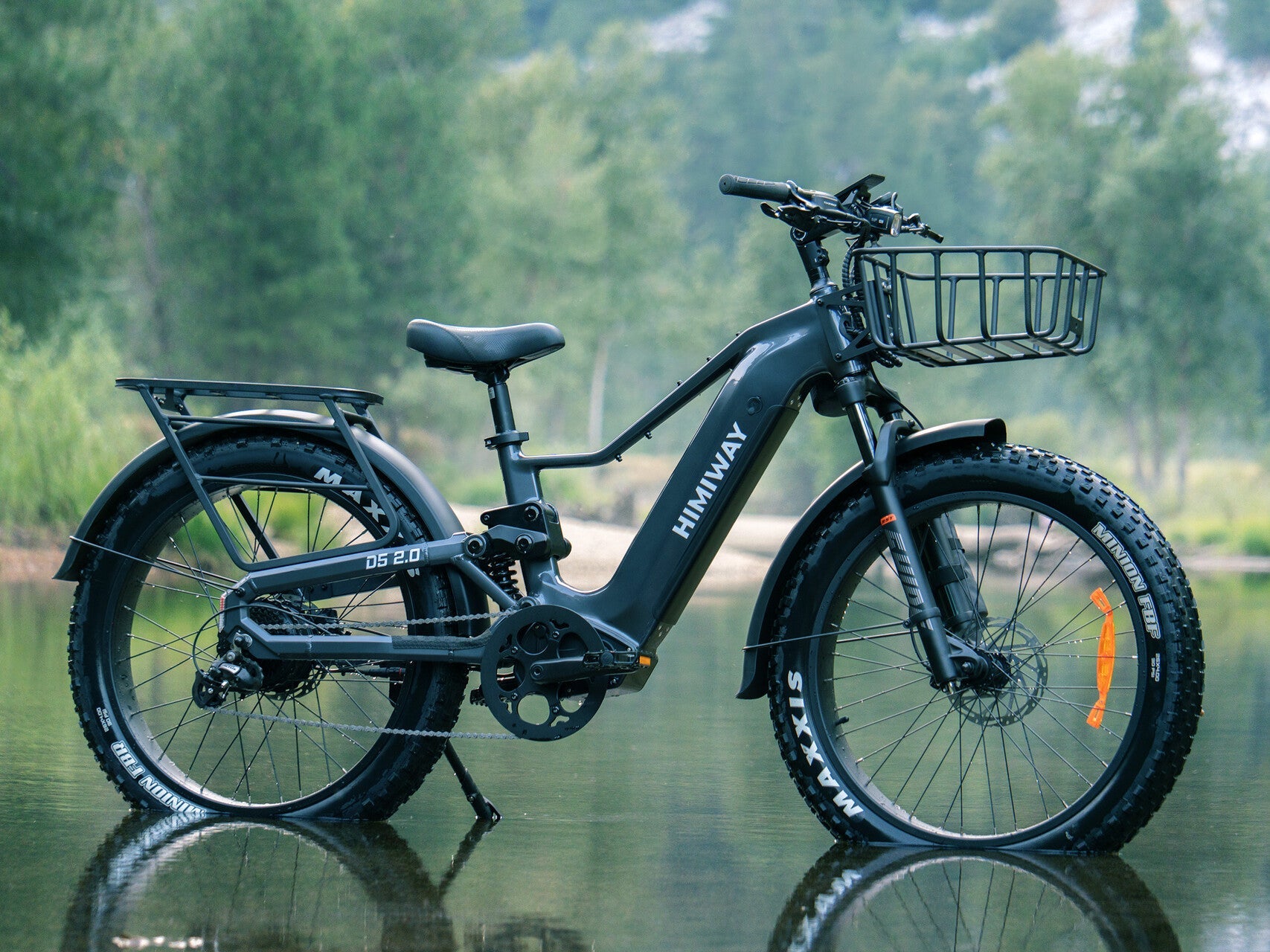 electric bicycle with basket Shop Lectric Bike Large (New Style) or even your furry friend Actbest Triker 1200W Peak 18