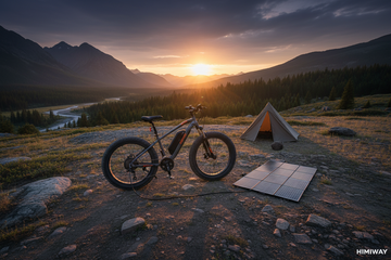 How do you charge an ebike while camping?