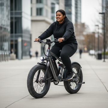 Electric bike for a 400 lb person featuring the Himiway D5 2.0 20-inch