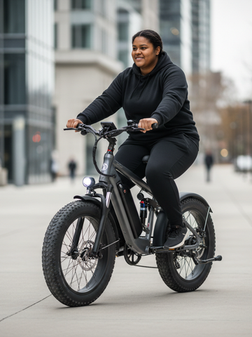 Electric bike for a 400 lb person featuring the Himiway D5 2.0 20-inch