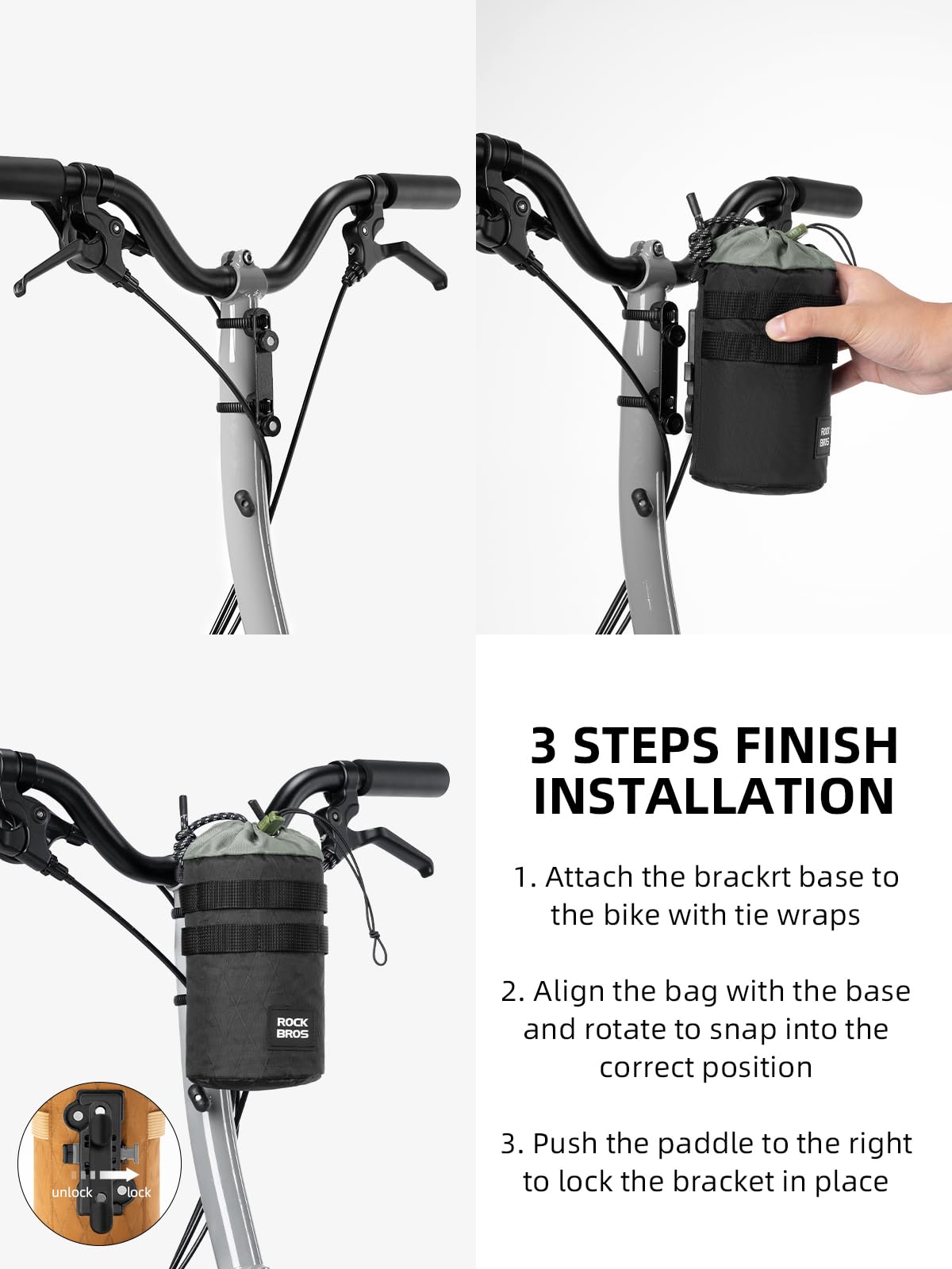 Bike Bottle Holder Magnetic 1.2L