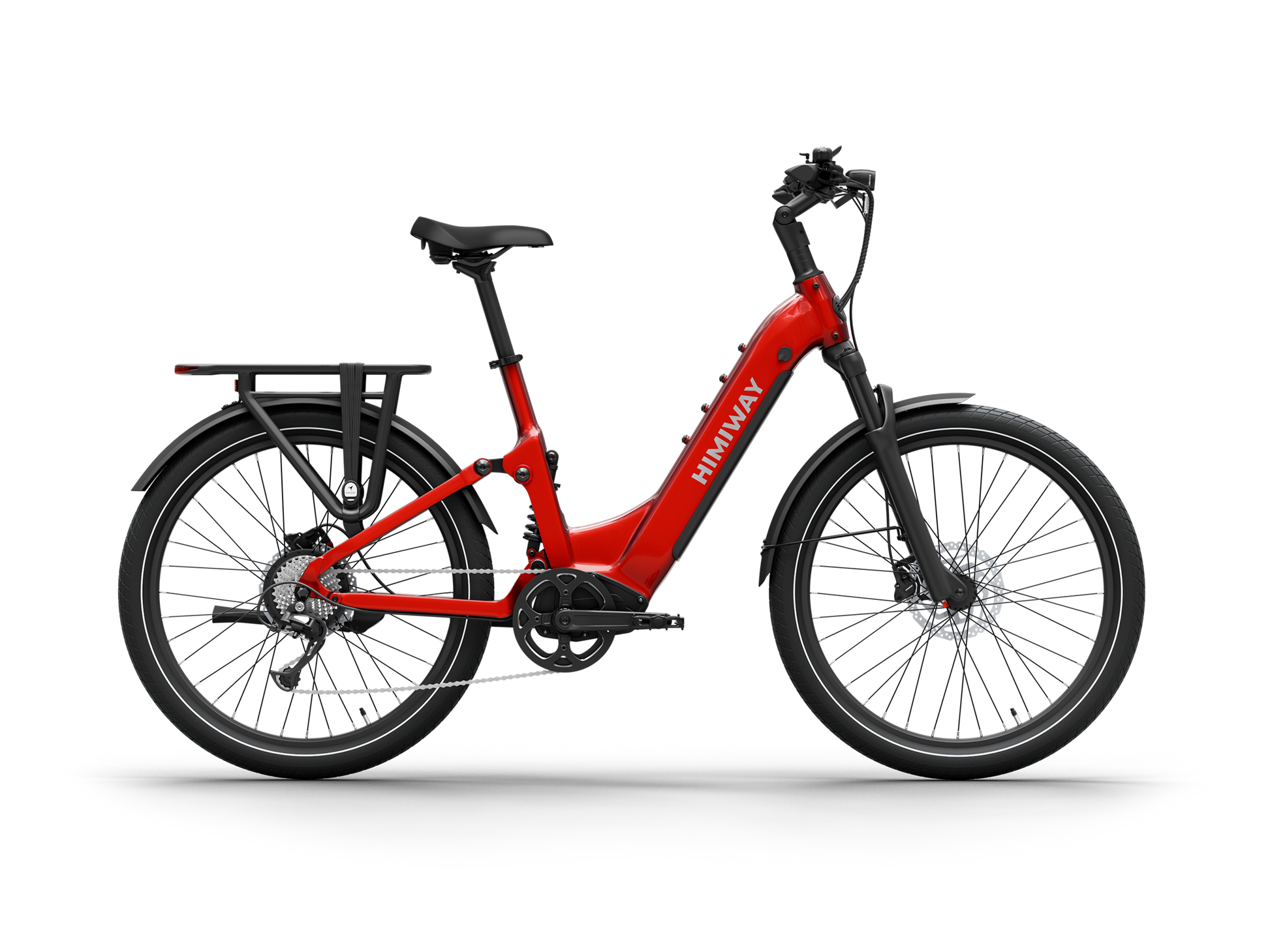 Himiway A7 Commuter eBike: 750W, 70-Mile Range, Full Suspension