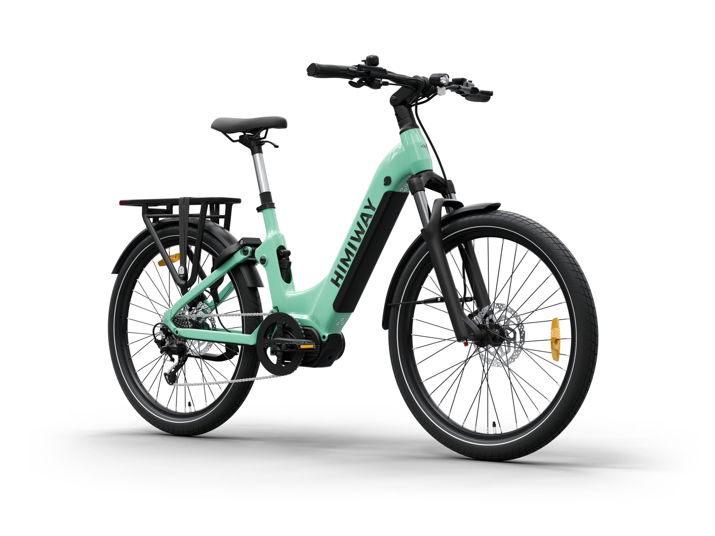 electric gear bike Himiway A7 Pro Commuter E-Bike Emerald green
