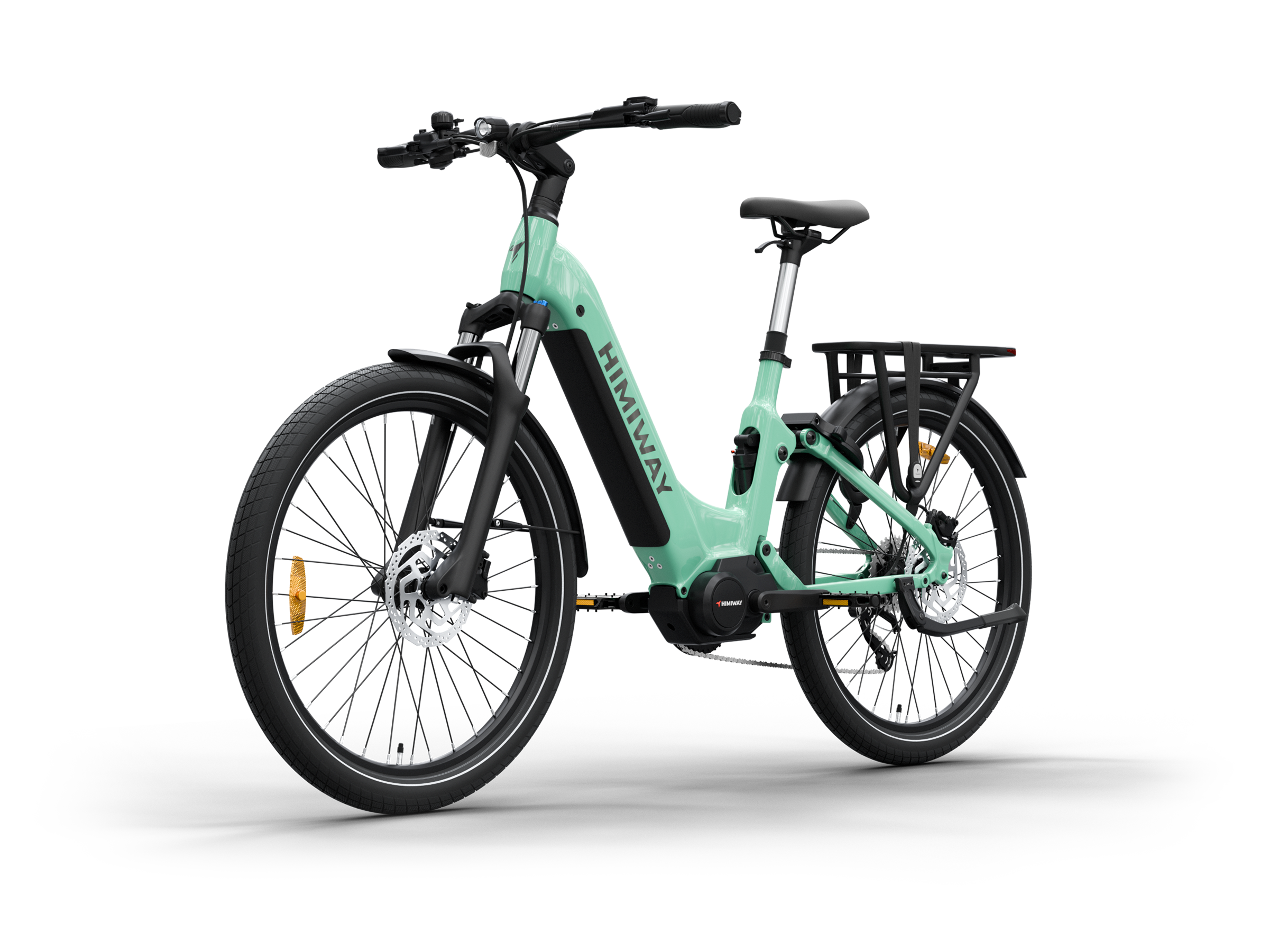 electric bicycle 2020 Himiway A7 Pro Commuter E-Bike Emerald green