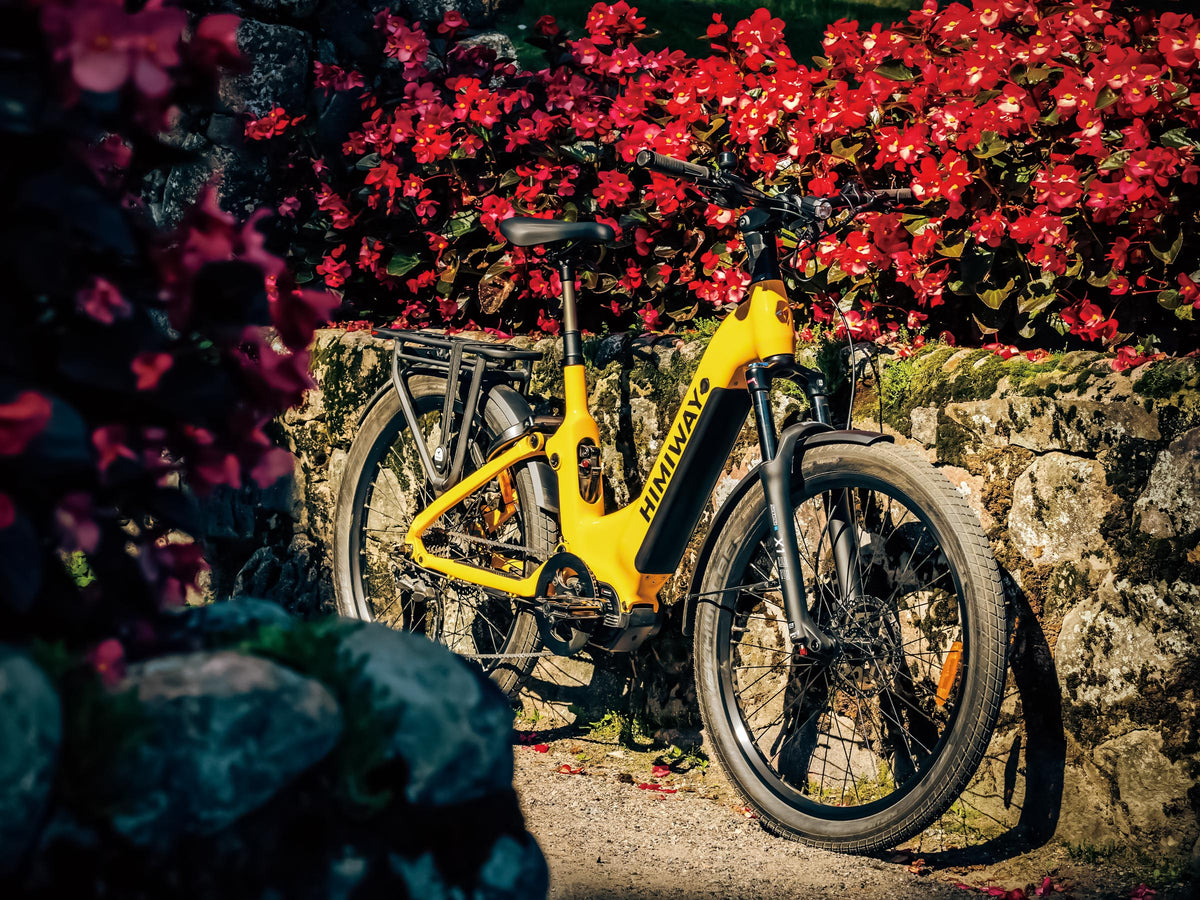 Himiway A7 Pro electric bike outdoors