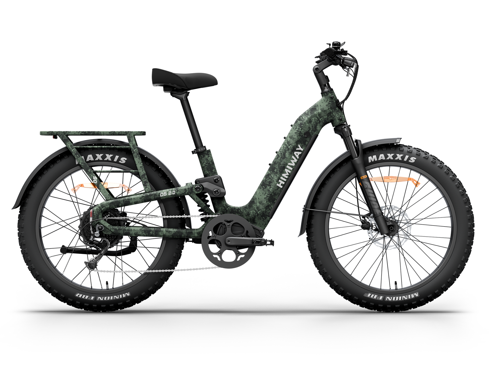 Himiway D5 2.0 Camo Electric Hunting Bike – Front View 
