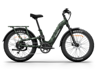 Himiway D5 2.0 Camo full suspension fat tire hunting electric bike, left side view.