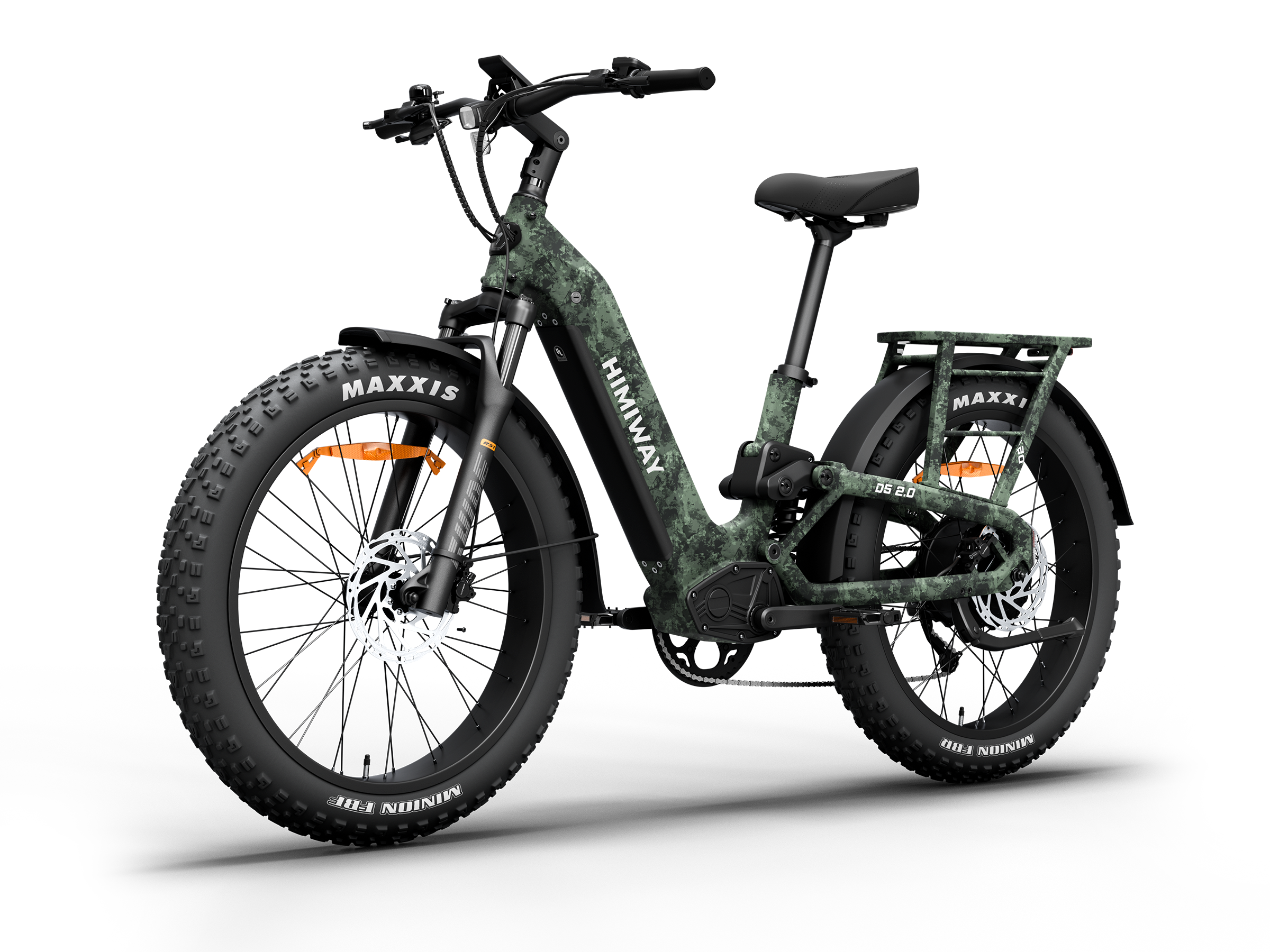 Himiway D5 2.0 Camo Electric Hunting Bike – Left 45 View