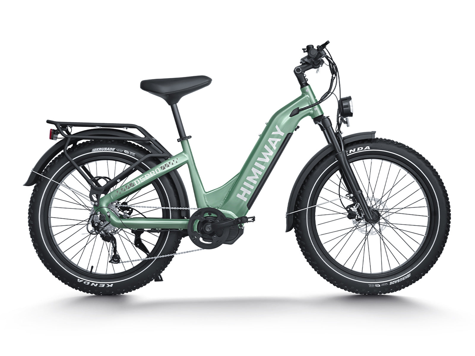 kinderfahrrad streety Himiway D5Pro ST (Step-Thru) Mountain eBike| All-Terrain Electric Bike Green