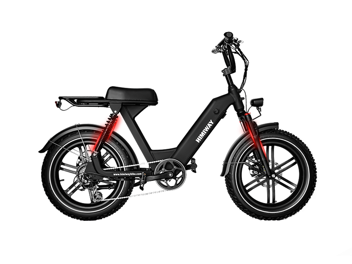 Moped Electric Bike, Electric Moped with Pedals