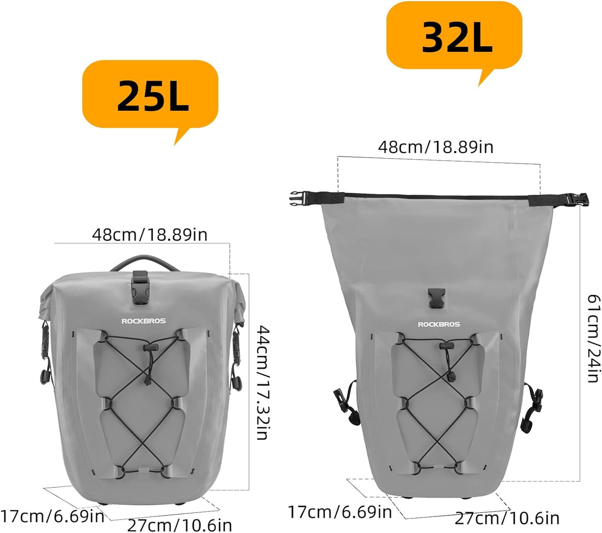 Bike Pannier Waterproof for Rear Rack
