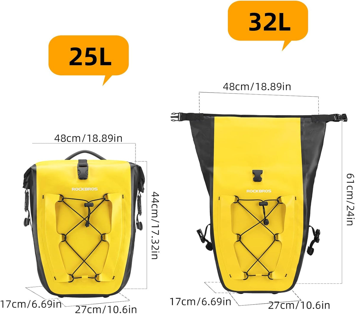 Bike Pannier Waterproof for Rear Rack
