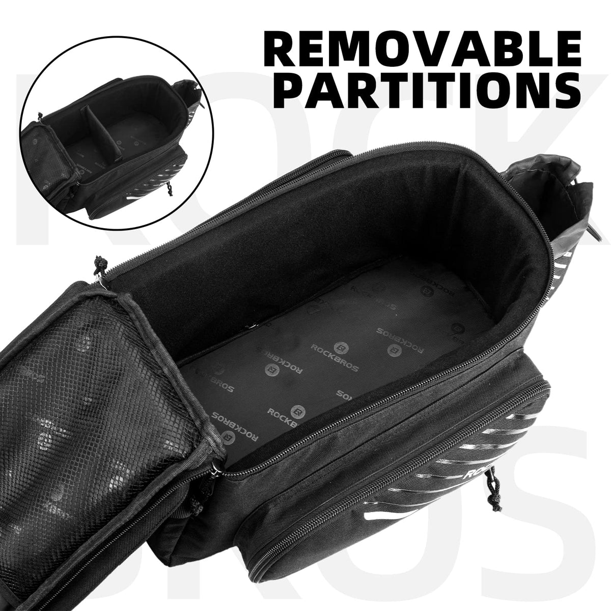 ROCKBROS Bike Rack Bag 13L Maximum Capacity