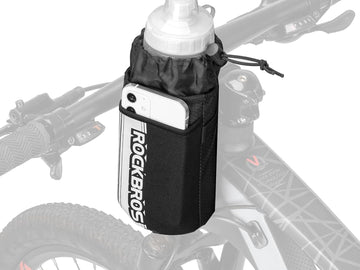 ROCKBROS Bike Water Bottle Holder Bag Handlebar Stem Bag