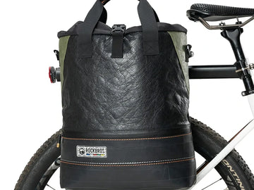 Sustainable Eco-Friendly Recycled Tire 12L Waterproof Bike Panniers ROAD TO SKY